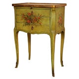 Louis XV style tiny painted commode