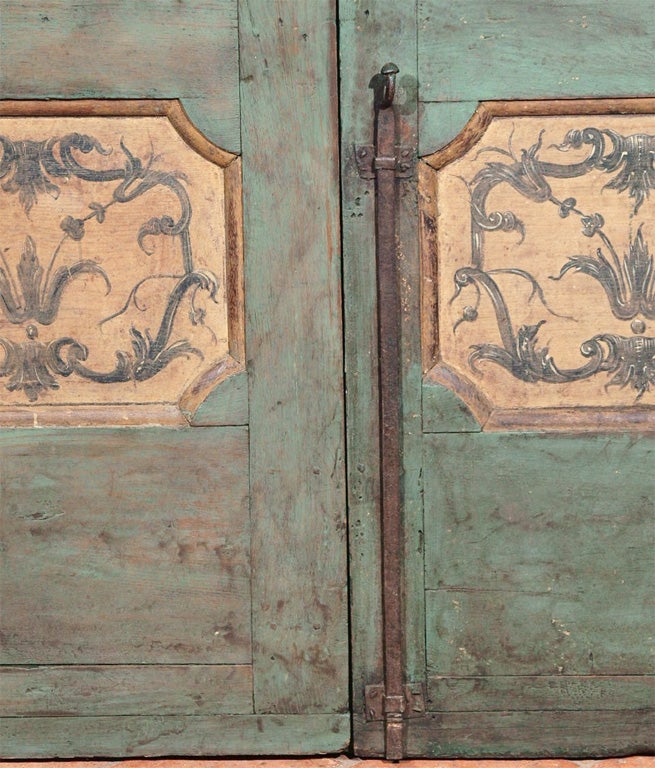 Pair Italian Chinoiserie Doors 4