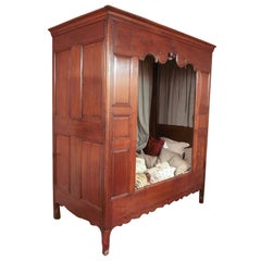 18th C. French Oak Bed