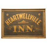 Trade Sign:  HEARTWELLVILLE INN.