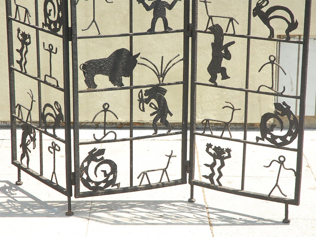 20th Century Wrough Iron Screen