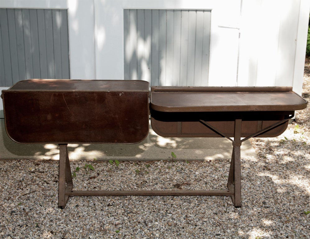 Industrial Folding Table For Sale at 1stDibs