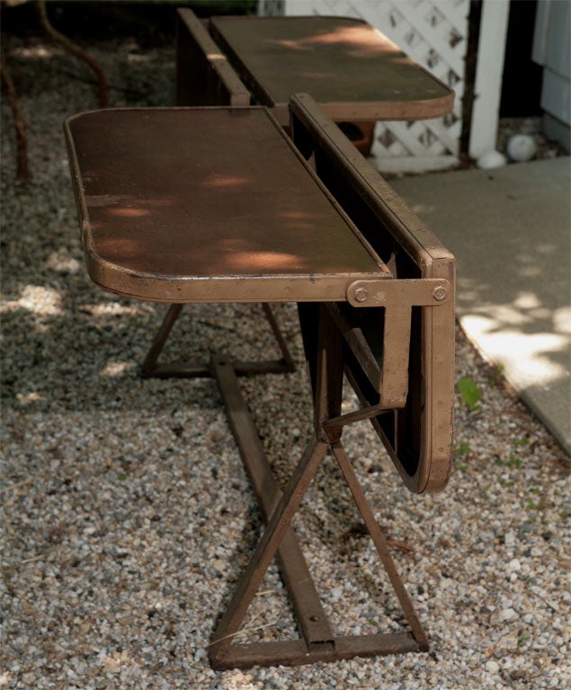 Industrial Folding Table For Sale at 1stDibs