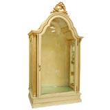 C. 1940 French Gilded Wood Painted Curio