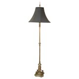 Antique Classical-style Bronze and Onyx Floor Lamp