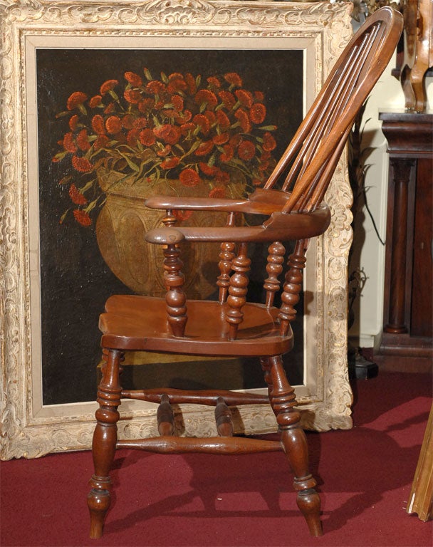Large English Bow-back Windsor Chair 3