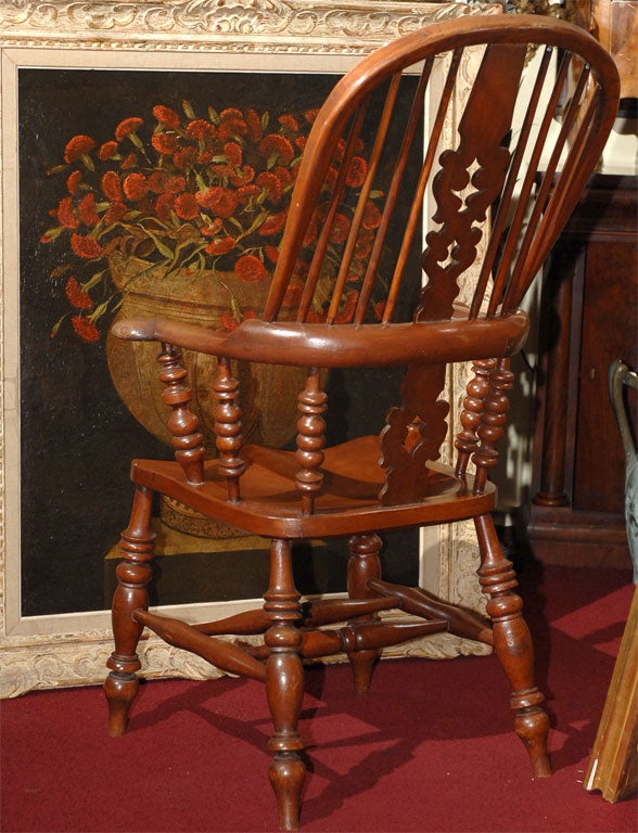 Large English Bow-back Windsor Chair 5
