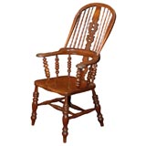 Antique Large English Bow-back Windsor Chair