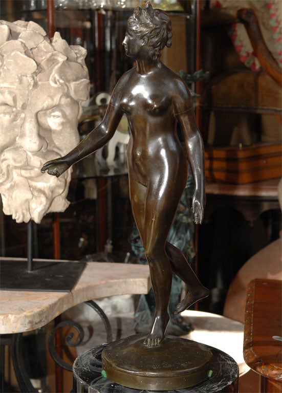 French 19th Century Bronze Sculpture of Diana