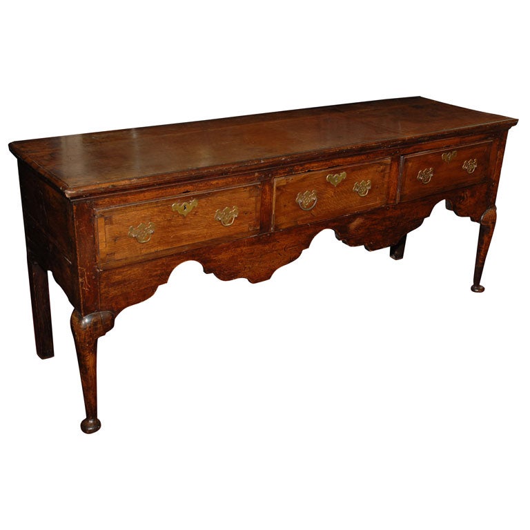 English Oak George II Dresser Base