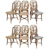 EIGHT BISTRO CHAIRS