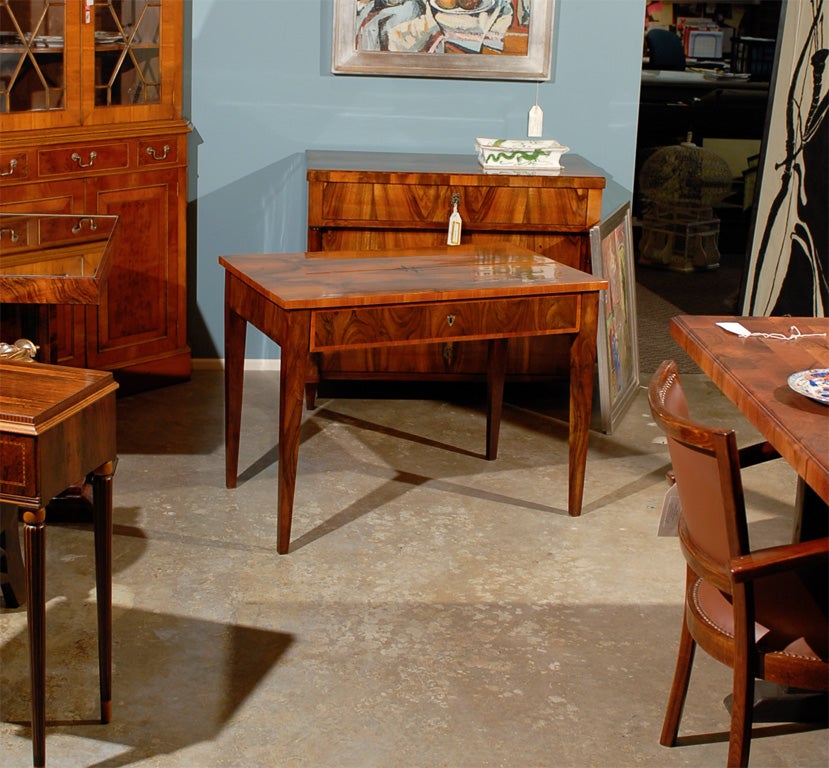 Walnut Tuscan table with star inlay