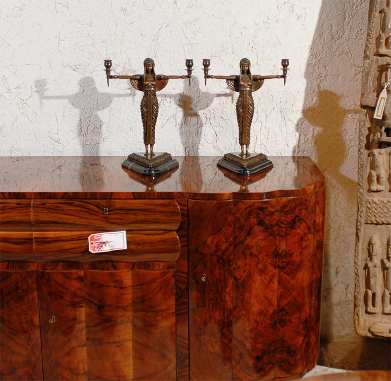 Egyptian Deco candle sticks