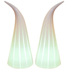 Pair of Murano Artglass Lamps