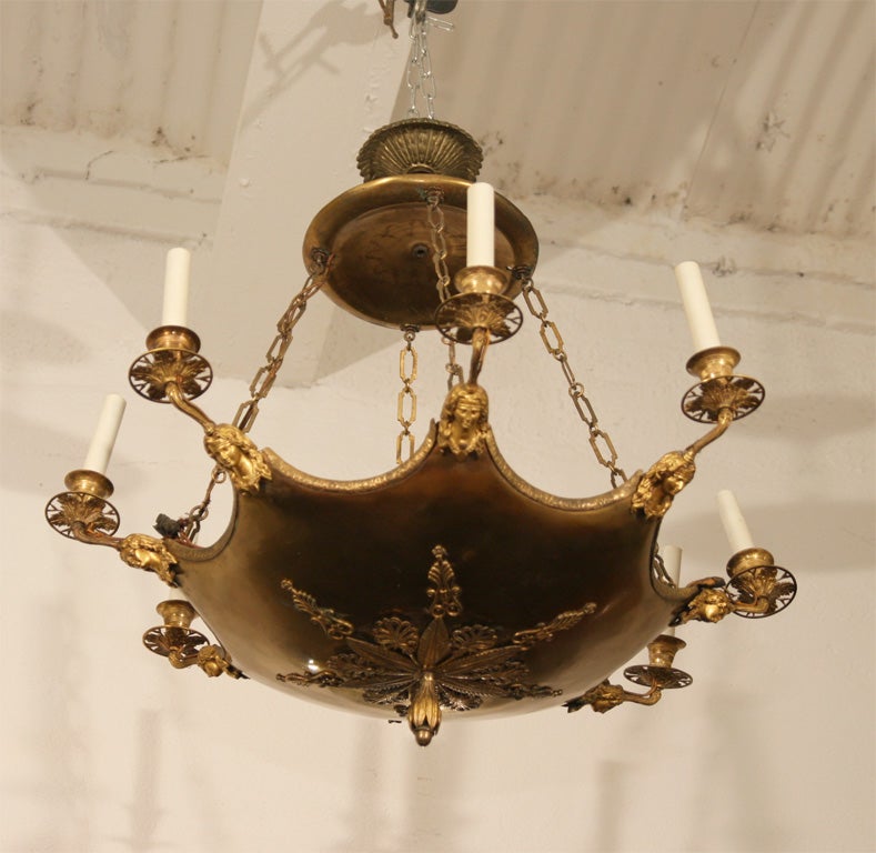 Charles X-style 8 light chandelier