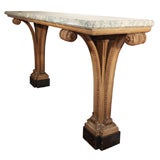 Console with Marble Top signed Jansen