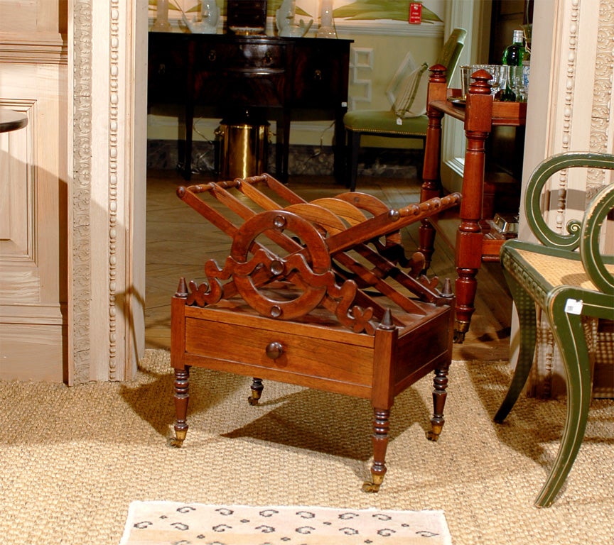 English Mahogany Canterbury