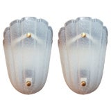 Pair of Kalmar Glass Wall Sconces