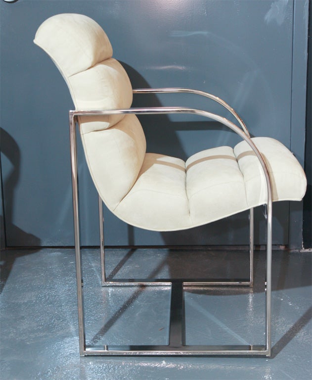 Late 20th Century Pair of  Milo Baughman Caterpillar  Armchairs