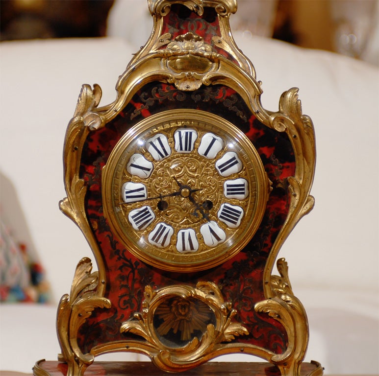 Bronze French Mantle Clock For Sale