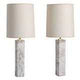 Pair of Marble Lamps designed by T.H. Robsjohn Gibbings