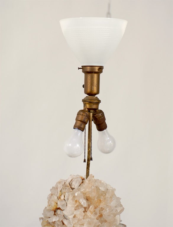 Monumental Rock Crystal Lamp by Carole Stupell 5
