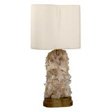 Monumental Rock Crystal Lamp by Carole Stupell