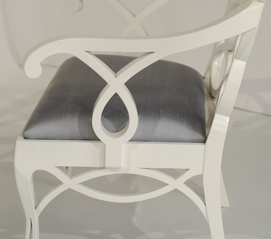 Pair of Frances Elkins Loop Chairs 3