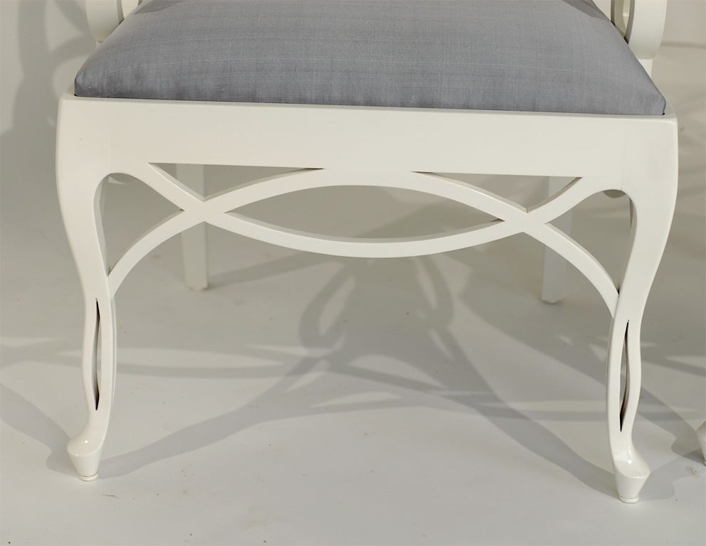 Pair of Frances Elkins Loop Chairs 4