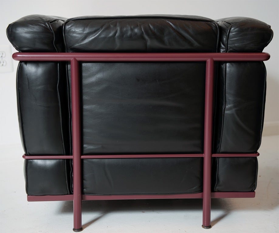 French Pair of Le Corbusier LC2 Petit club chairs by Thonet