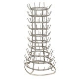 Antique French Bottle Drying Rack