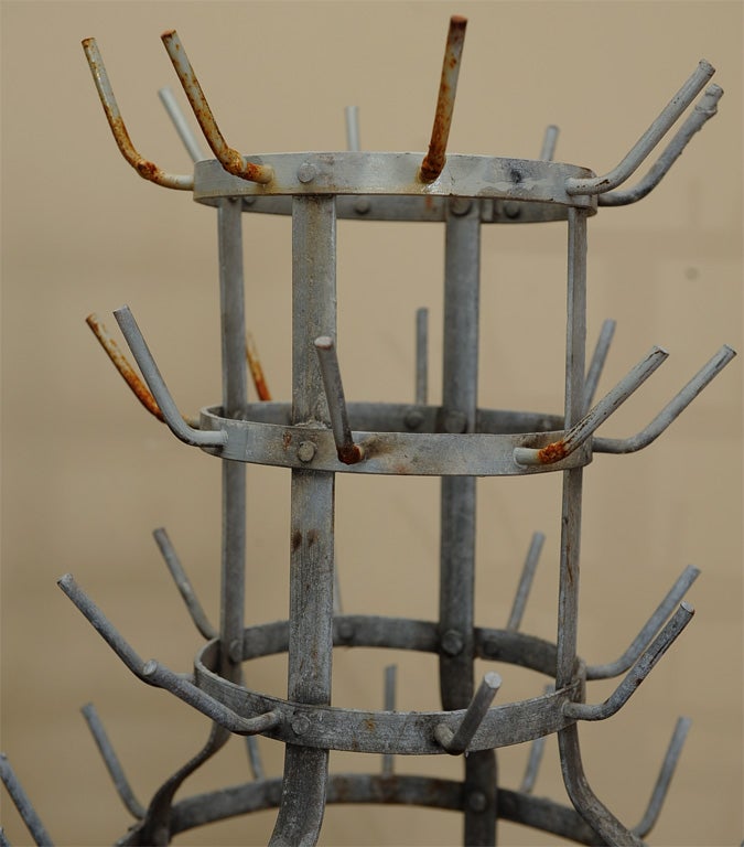 20th Century Bottle Drying Rack For Sale