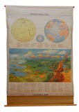 Vintage Geographical Terms Chart