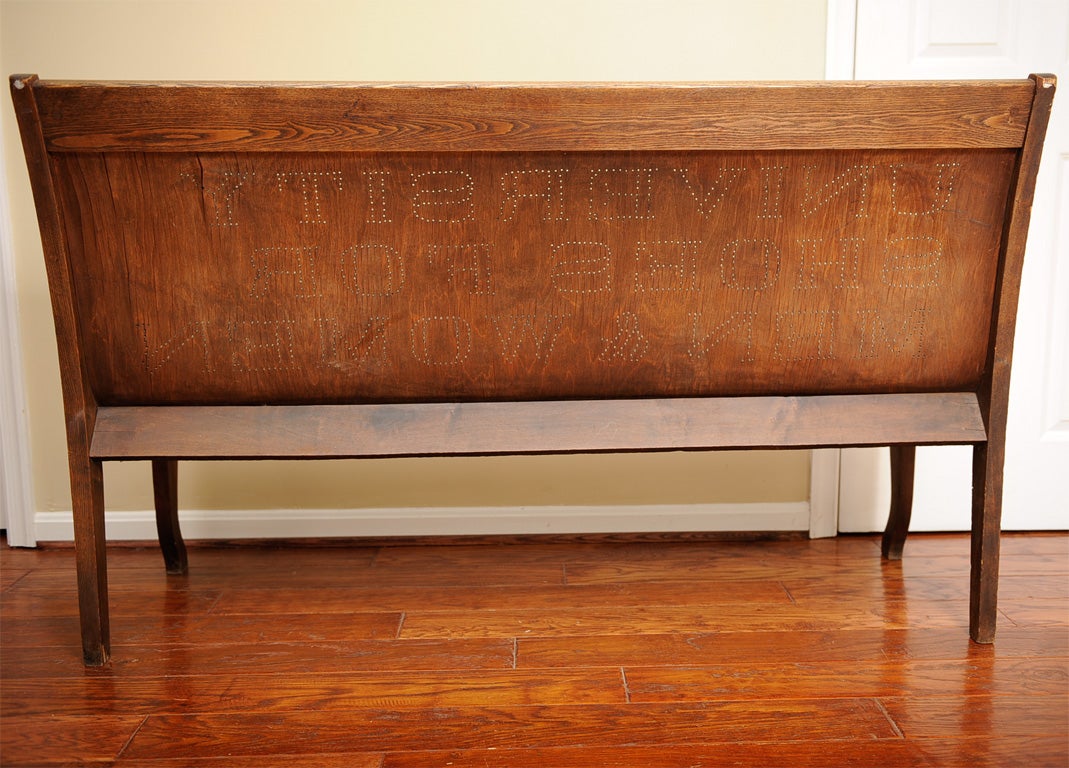 Vintage Advertising Bench For Sale 2