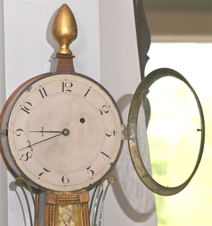 New England Banjo Clock Ca.1820 3