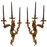 Two Louis XV Wall Sconces