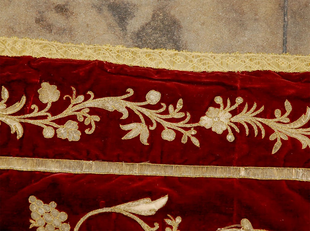 19th C. Italian Embroidered Textile 1