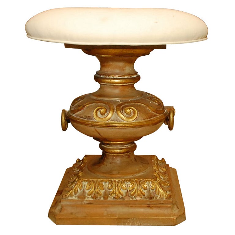 Italian Carved Stool at 1stDibs