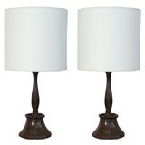 A Pair of Art Deco Just Andersen Table Lamps.