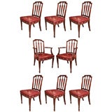 Set of 10 George III Mahogany Dining Chairs