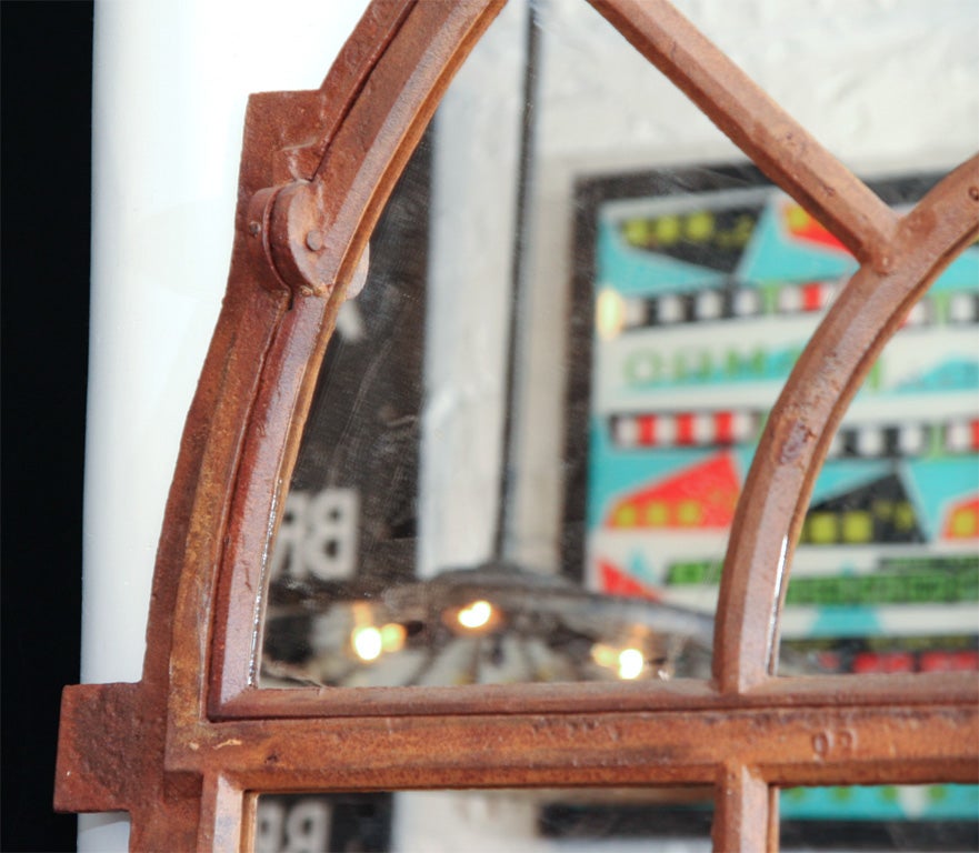 Pair of Palladian Style French Iron Windows 5