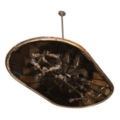 1860
s Repurposed Connecticut Valley Silo Lid Chandelier