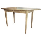 French Oval Tin Top Table