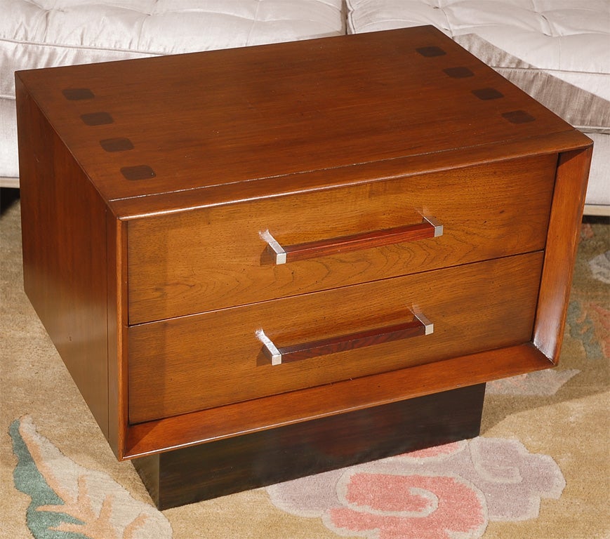 A pair of refurbished Vintage Lane night stands at 1stdibs