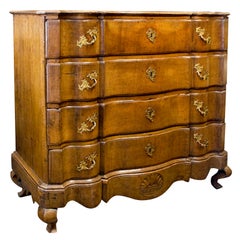 Serpentine Chest of Drawers, dated 1787