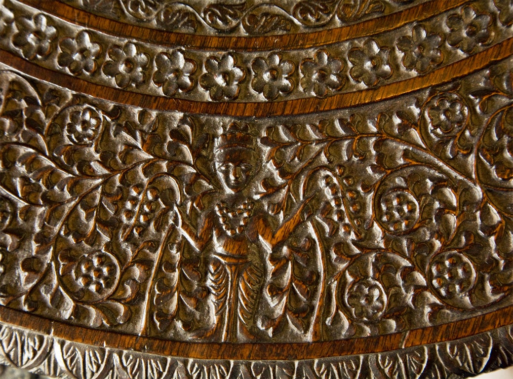 Indian Carved Table, 19th c 3
