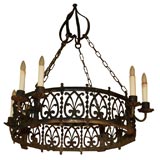 Antique Iron 8 Light Chandelier