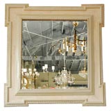 Large Inlaid Bone Baroque Mirror
