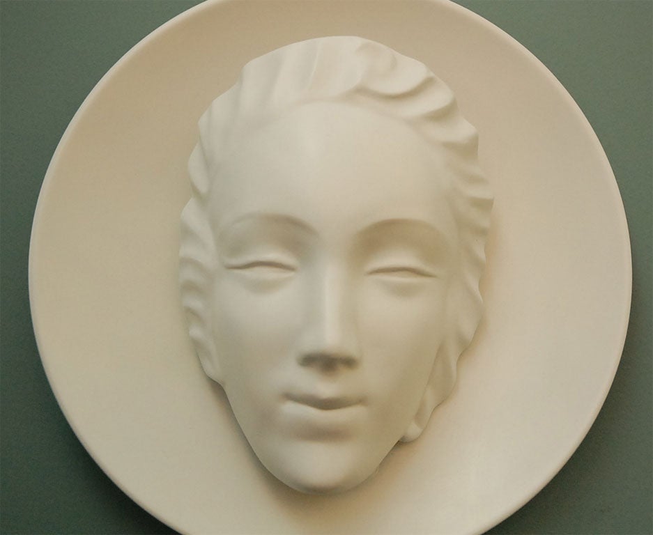 Illuminated Face Sconce In Excellent Condition In Los Angeles, CA