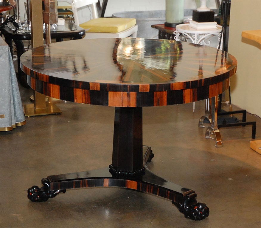 Coromandel  Ebony Center or Dining Table